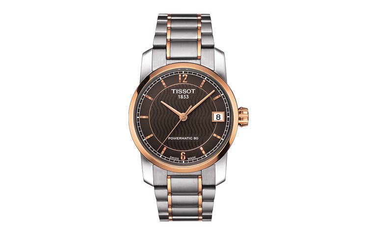 TISSOT Ti Automatic Mechanical Movement 50m Waterproof Women's Watch 32mm Coffee Watch Dial