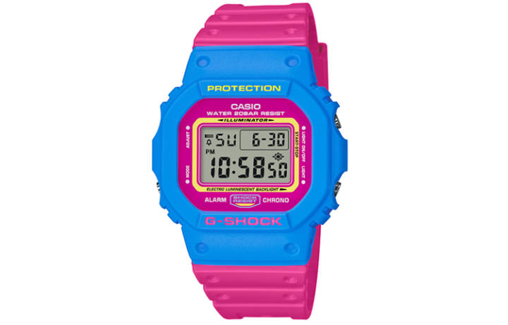 CASIO CASIO Men G-SQUAD Series Pink Watch DW-5600TB-4B