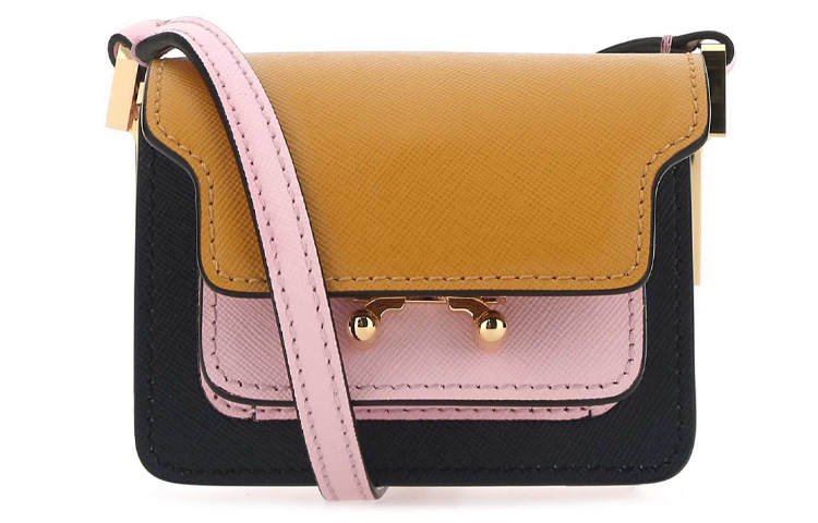 MARNI Cow Leather Crossbody Bag Medium Women's Multicolor