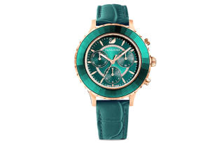 Swarovski SwarovskiOctea Lux Chrono Wrist Watches Quartz Movement Leather Strap Green Dial Women's Watch