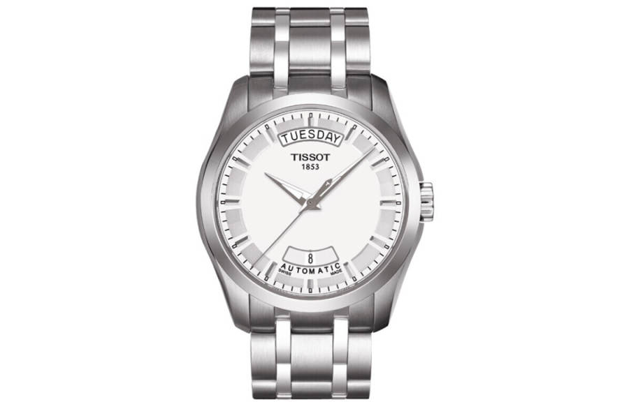 TISSOT Kutu Collection Automatic Mechanical Movement 100m Waterproof Men's Watches Watch 39mm White Dial