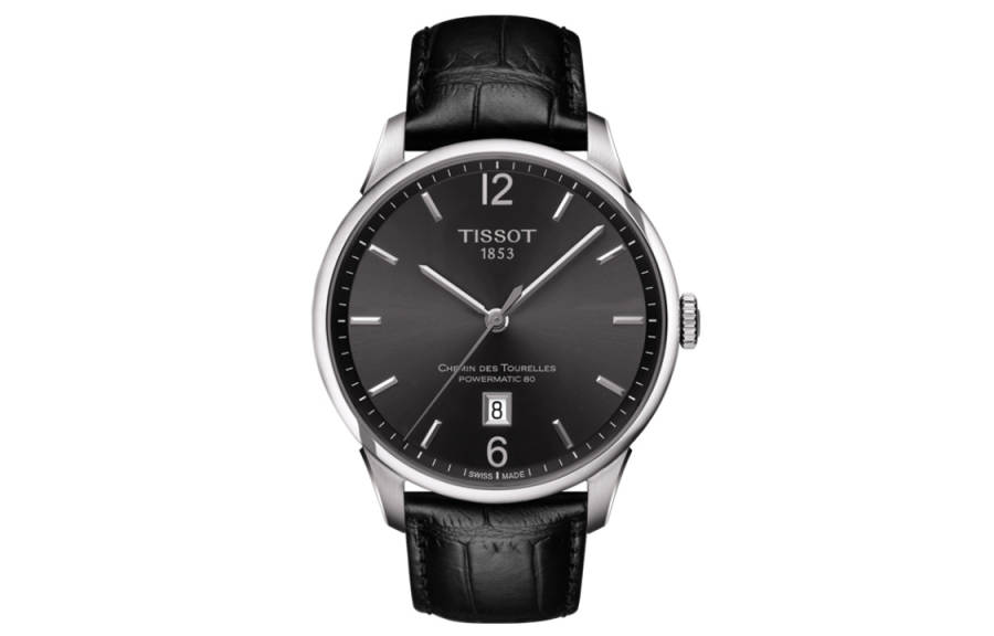 TISSOT Tourelles Collection Mechanical Movement Men's Watches Watch 42mm Black Dial Stainless Steel Case