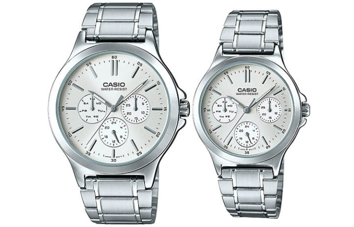 CASIO CASIO Unisex Pair Table Series Silver Watch