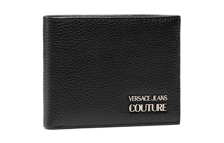 VERSACE JEANS COUTURE Leather Wallet Men's Black