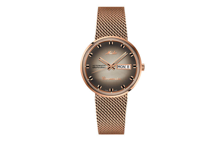 MIDO Commander Automatic Mechanical Movement 50m Waterproof Men's Watches Watch 37mm Coffee Watch Dial