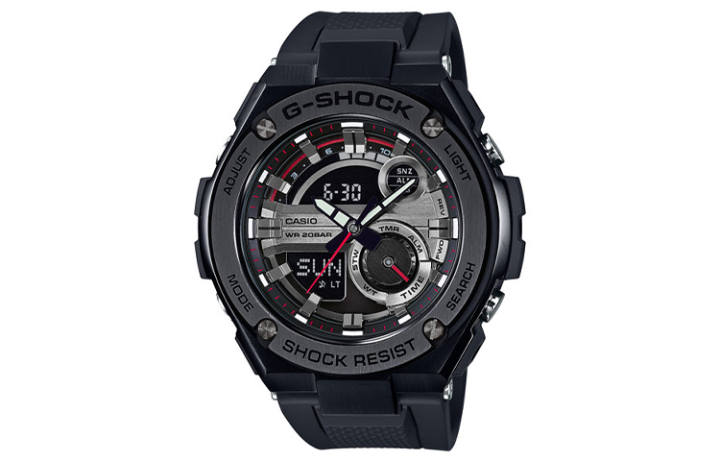 CASIO CASIO Men G-STEEL Series Black Watch GST-210B-1A