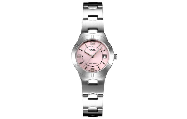 CASIO CASIO STANDARD ENTICER Cherry Blossom Crushed Ice Quartz Movement Stainless Steel Strap Watch