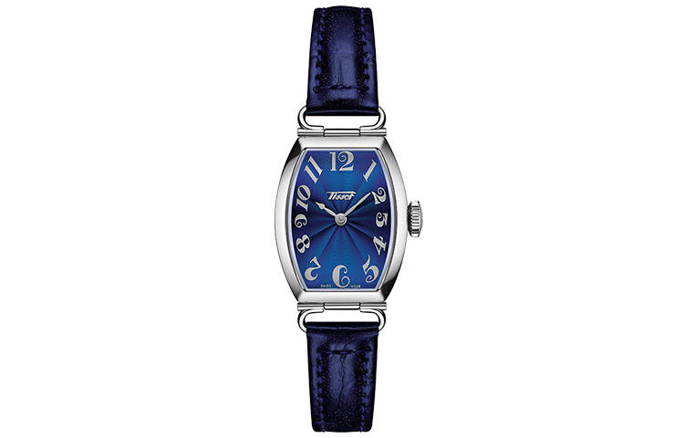 TISSOT Porto Collection Quartz Movement 30m Waterproof Women's Watch 28mm 22*28mm Blue Dial