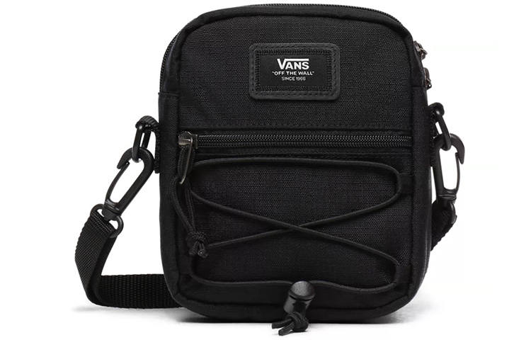 Vans Nylon Fabric Shoulder Bag, Crossbody Bag Regular Unisex Black
