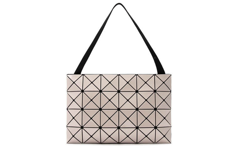 ISSEY MIYAKE PVC Handbag, Shoulder Bag, Crossbody Bag Women's Beige