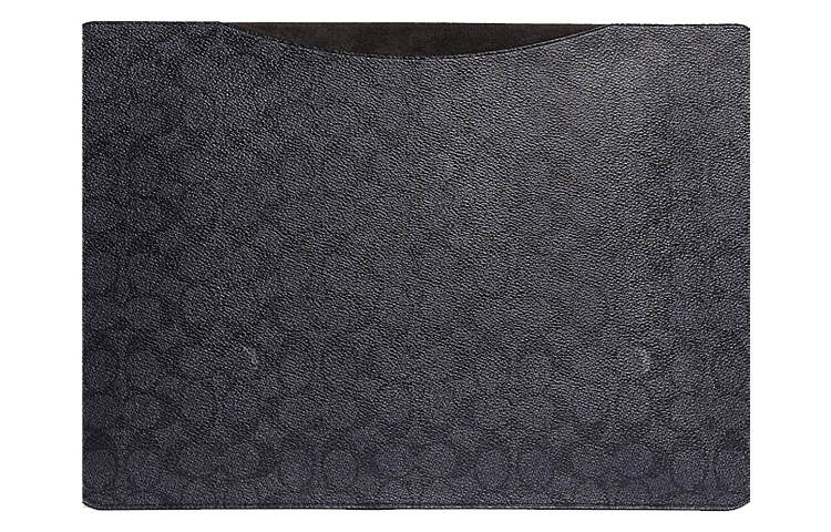 COACH Artificial Leather Laptop Bags Briefcases Large Men's Charcoal Black
