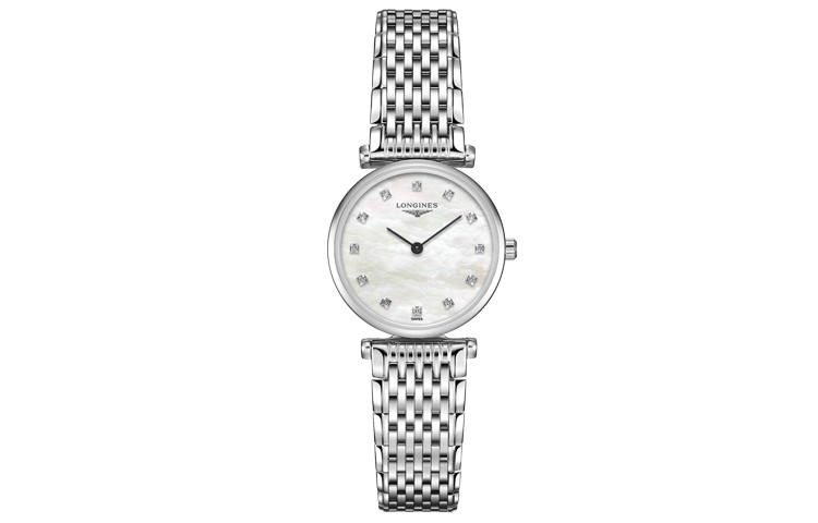 LONGINES Jialan Collection Quartz Movement Women's Watch 24mm Mother of Pearl Color Watch Dial