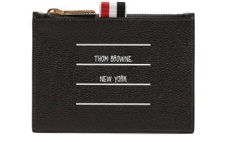THOM BROWNE Paper Label Print Cardholder