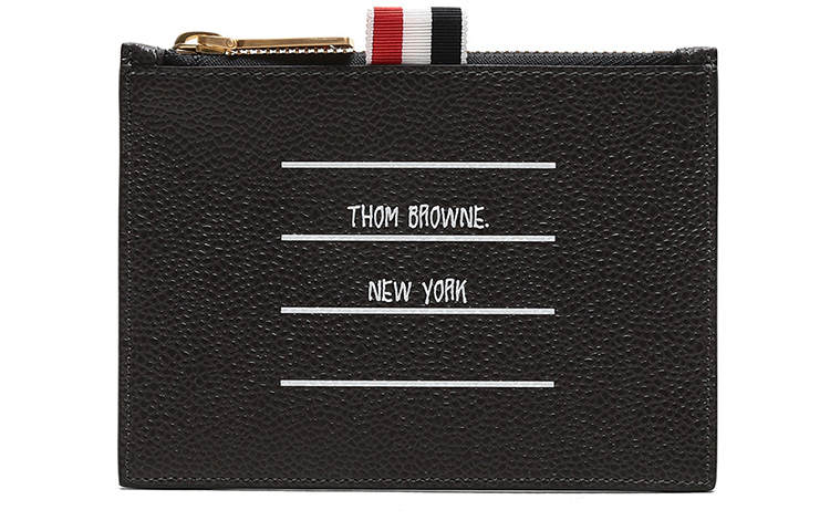 THOM BROWNE THOM BROWNE Paper Label Print Cardholder