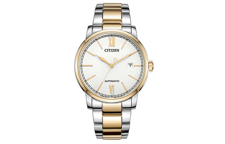 CITIZEN 30m Water Resistant Mechanical Movement Stainless Steel Strap Watch Men's Watches White Dial