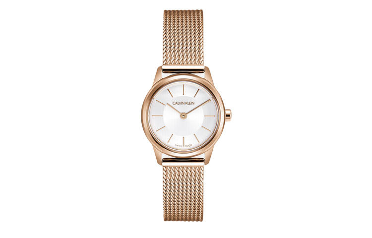 CALVIN KLEIN CK Quartz Wrist Watch Quartz Movement Stainless Steel Strap Silver Dial Women's Watch 30m Water Resistant