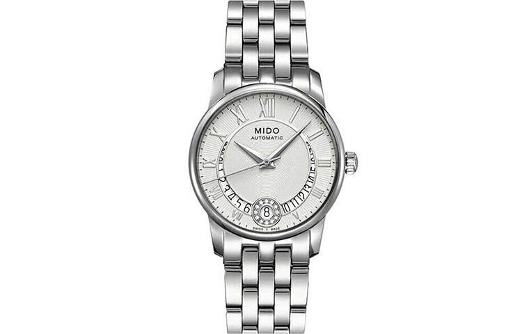 MIDO Baroncelli Automatic Mechanical Movement Casual Women's Watch 33mm Silver Dial