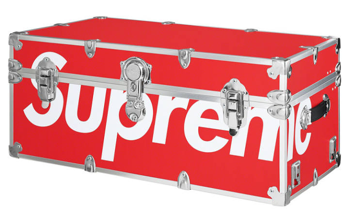 Supreme Supreme Beech Composite Board Hard Case Storage Box Unisex Red/Leopard Print