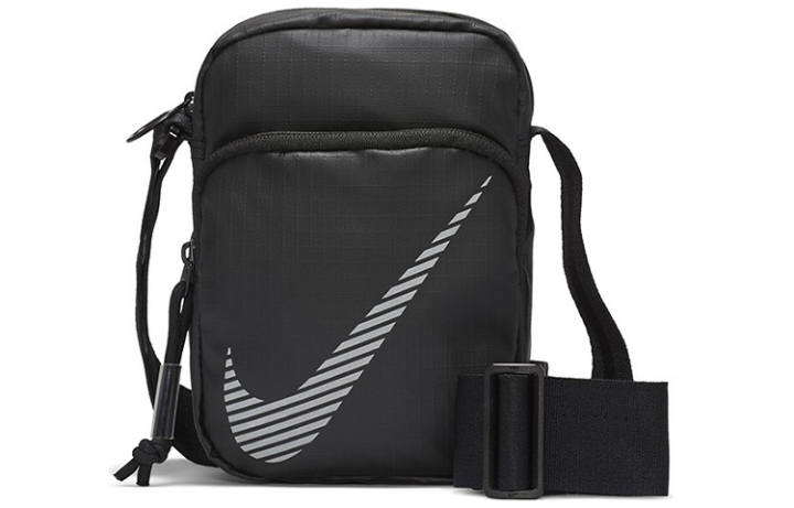 Nike Nike Heritage Synthetic Material Shoulder Bag, Crossbody Bag Regular Unisex Black