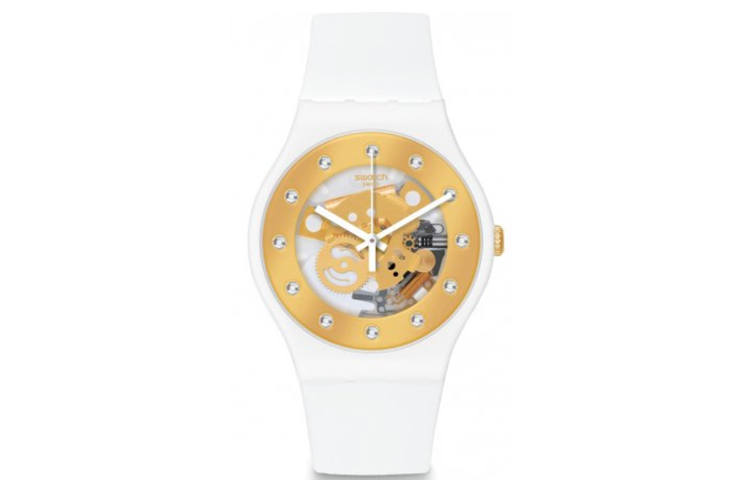 SWATCH Women's 41mm Gold Watch SUOZ148