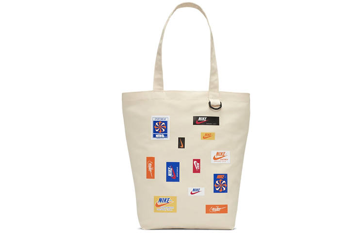 Nike Nike Heritage Acrylic Tote Bag, Shopping Bag, Shoulder Bag, Handbag Regular Unisex White