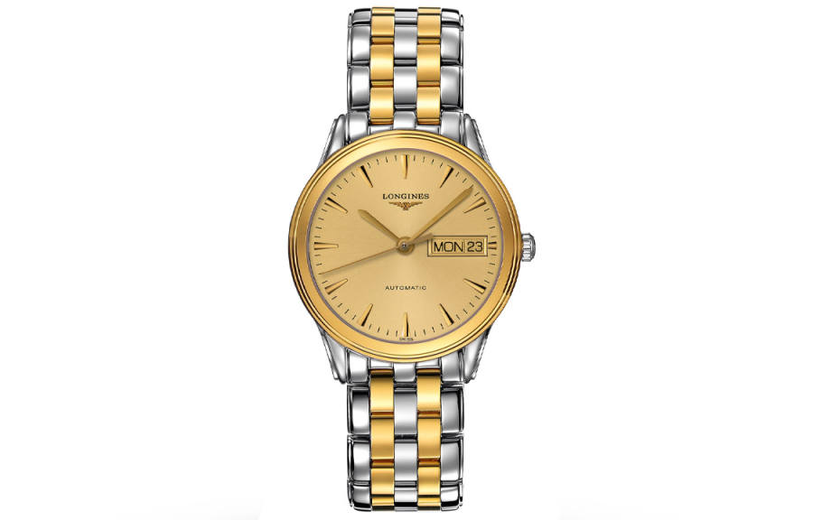 LONGINES Military Flag Collection Automatic Mechanical Movement Calendar Display Men's Watches Watch 35.6mm