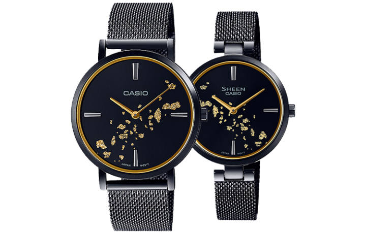 CASIO CASIO Watch Collection Dial Quartz Movement Metal Strap Watch Unisex Black Dial