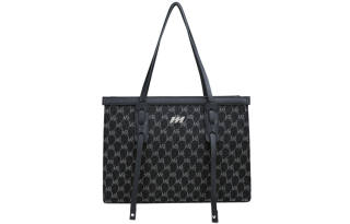 MQ PVC Tote Bag, Shopping Bag, Crossbody Bag, Shoulder Bag Women's Coffee/Blue/Ecru/Denim Check/Dark Blue