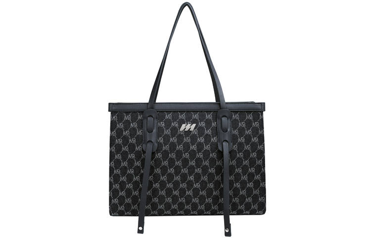 MQ PVC Tote Bag, Shopping Bag, Crossbody Bag, Shoulder Bag Women's Coffee/Blue/Ecru/Denim Check/Dark Blue