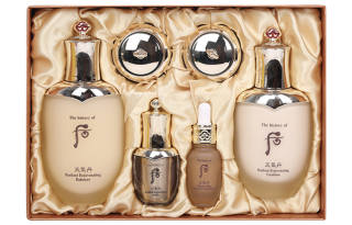 The History Of Whoo Weather Danhua Skincare Set Box Huafen Toner Lotion Tightening Hydrating