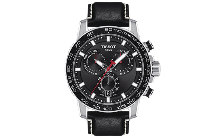 TISSOT Daring Collection Quartz Movement Men's Watches Watch 45.5mm Black Dial Stainless Steel Case