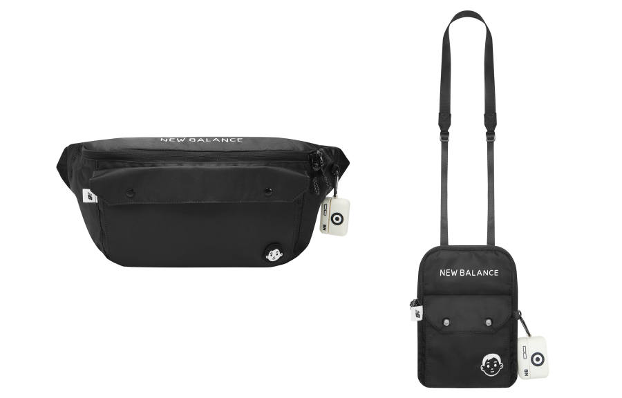 New Balance New Balance Polyester Couple Bag, Fanny Pack, Crossbody Bag Regular Unisex Black