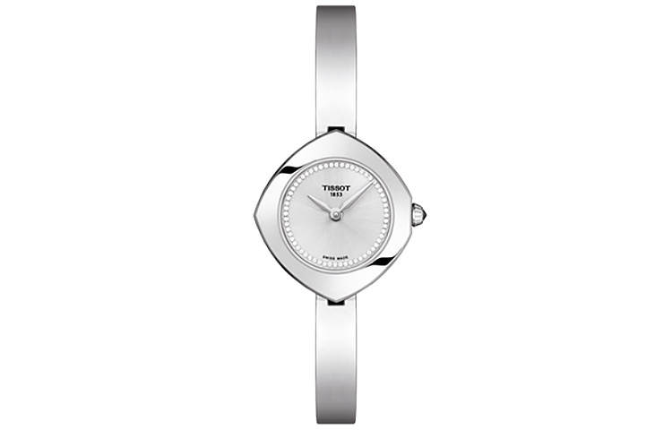 TISSOT Yiting Collection Quartz Movement Women's Watch 22.58mm Silver Dial Stainless Steel Case