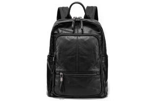Ace Paul Cow Leather Backpack Medium Unisex Black