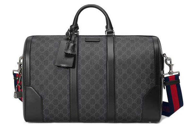 GUCCI Canvas With Leather Shoulder Bag, Crossbody Bag, Handbag, Travel Bag Men's