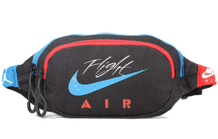 Jordan Jordan Polyester Shoulder Crossbody Bag, Fanny Pack Regular Unisex Red & Blue/Black