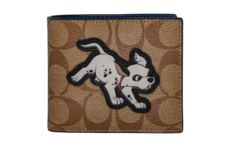 COACH COACH Disney Collaboration 3 IN 1 Wallet Polyester Wallet Men's Brown