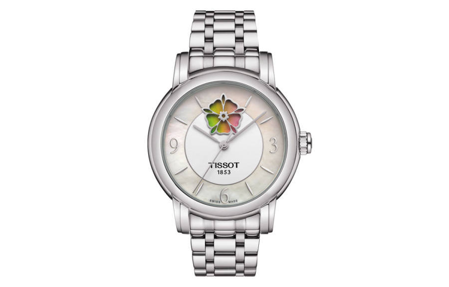 TISSOT Heart Collection Automatic Mechanical Movement Women's Watch 35mm White Dial Stainless Steel Case