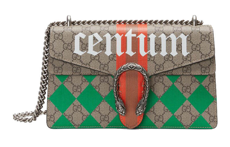 GUCCI Dionysus Canvas With Leather Shoulder Bag, Crossbody Bag Small Women's Ebony/Black