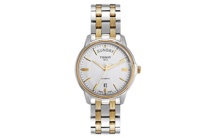 TISSOT Hengyi Collection Automatic Mechanical Movement Men's Watches Watch 39.7mm White Dial