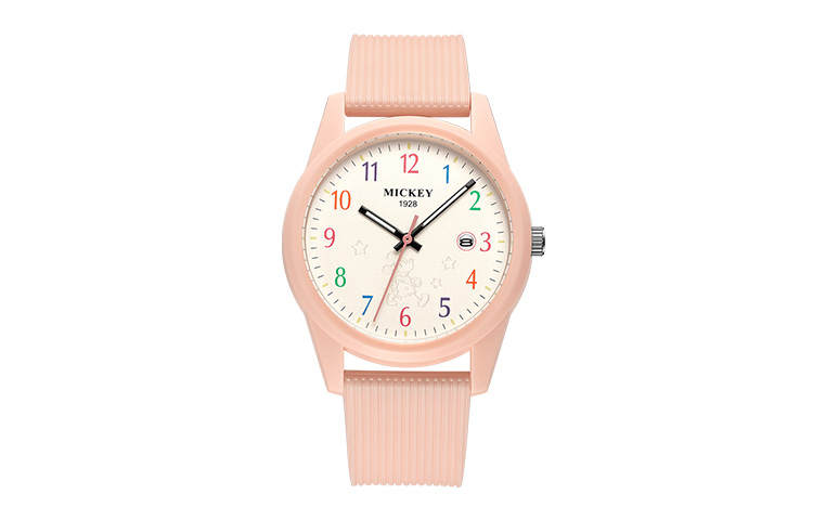 Disney Mickey Series Quartz Movement Resin Strap Watch Women's Watch White Dial