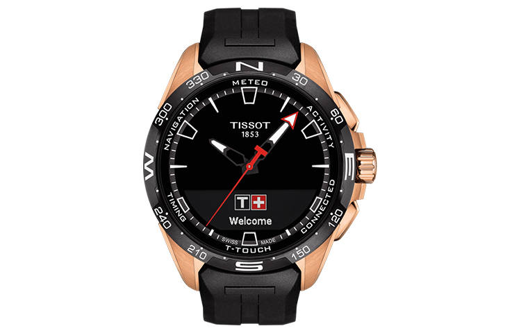 TISSOT T SPORT Collection Solar Quartz Movement Men's Watches Watch 47.5mm Black Dial