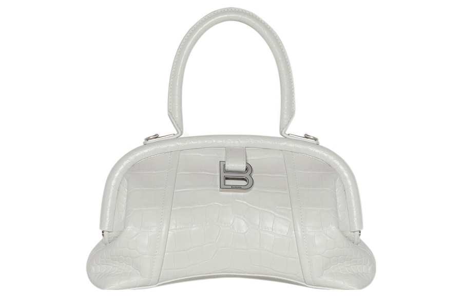 Balenciaga Calfskin Shoulder Bag Women's White