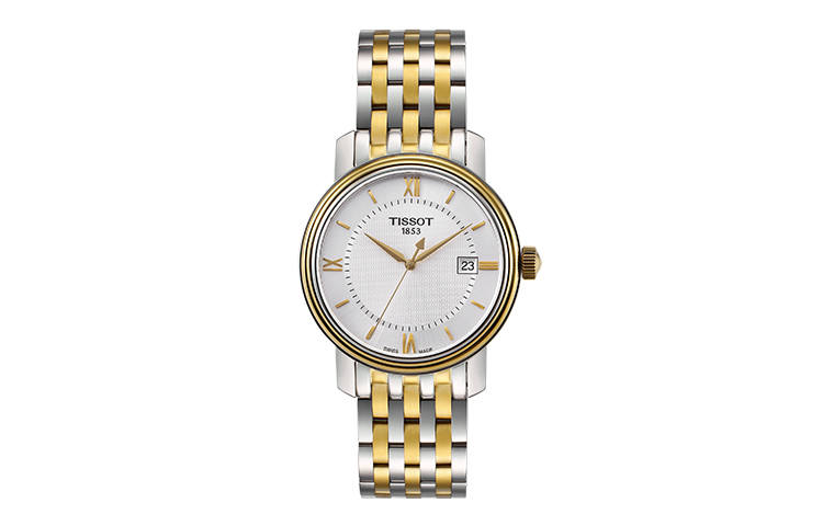 TISSOT Harbor Collection Quartz Movement 50m Waterproof Men's Watch 40mm White Dial Stainless Steel Case