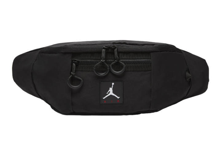 Jordan Jordan Cotton, Nylon, Polyester Shoulder Bag, Crossbody Bag, Sling Bag, Fanny Pack Regular Unisex Black