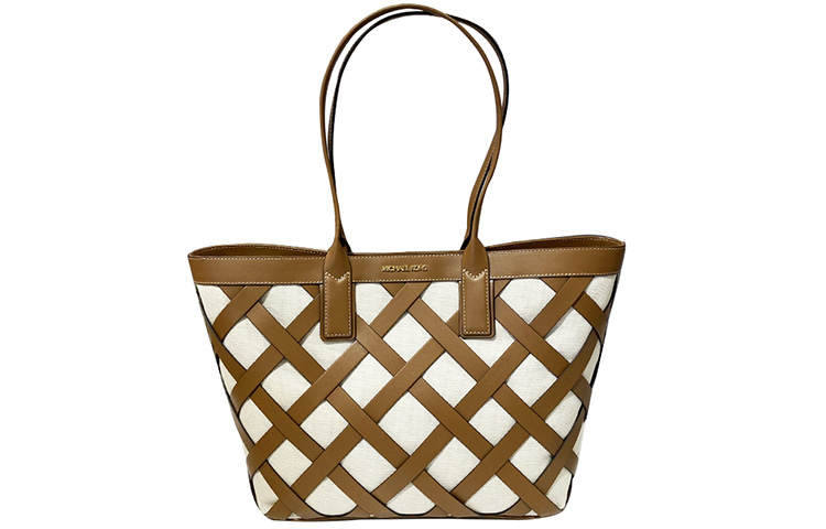 MICHAEL KORS Sienna Leather Tote Bag, Shopping Bag, Shoulder Bag, Handbag Regular Women's Brown