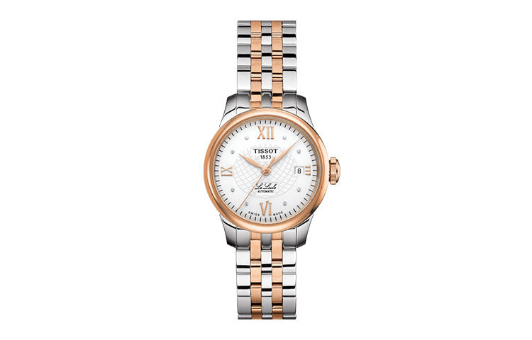 TISSOT Le Locle Collection Automatic Mechanical Movement 30m Waterproof Women's Watch 25.3mm White Dial