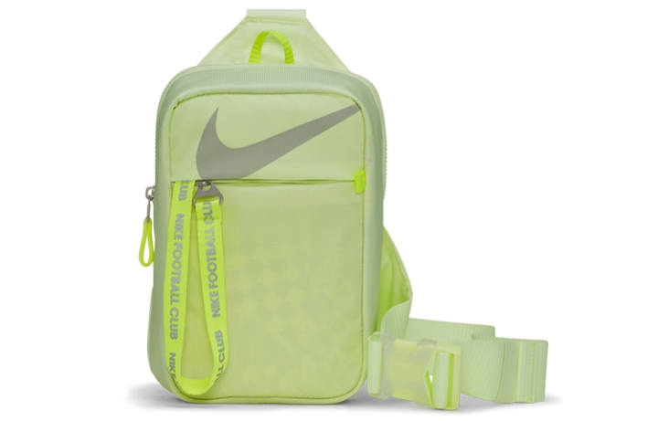 Nike Nike Polyamide Cow Leather Shoulder Bag, Crossbody Bag Regular Unisex Fluorescent Yellow
