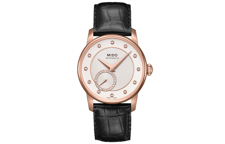 MIDO MIDO Baroncelli Automatic Mechanical Movement Women's Watch 35mm Silver Dial Leather Strap