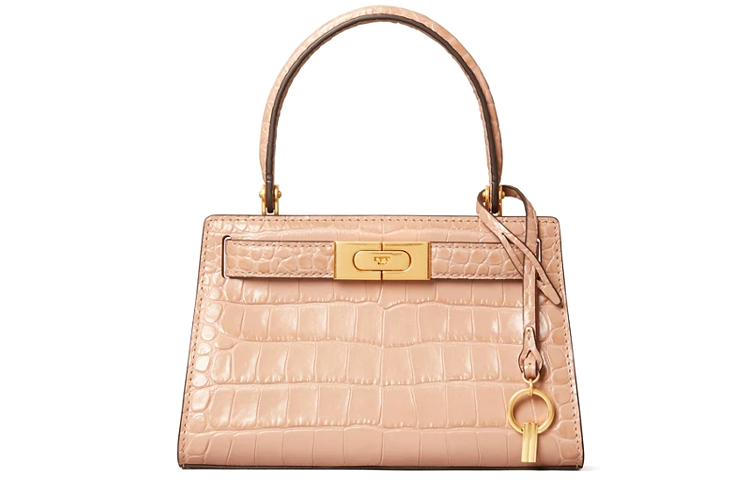 TORY BURCH Lee Radziwill Leather Shoulder Bag, Crossbody Bag, Handbag Mini Women's Flesh Pink